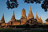 Ayutthaya, Thailand. Wat Chaiwatthanaram, general view of the wat from south.